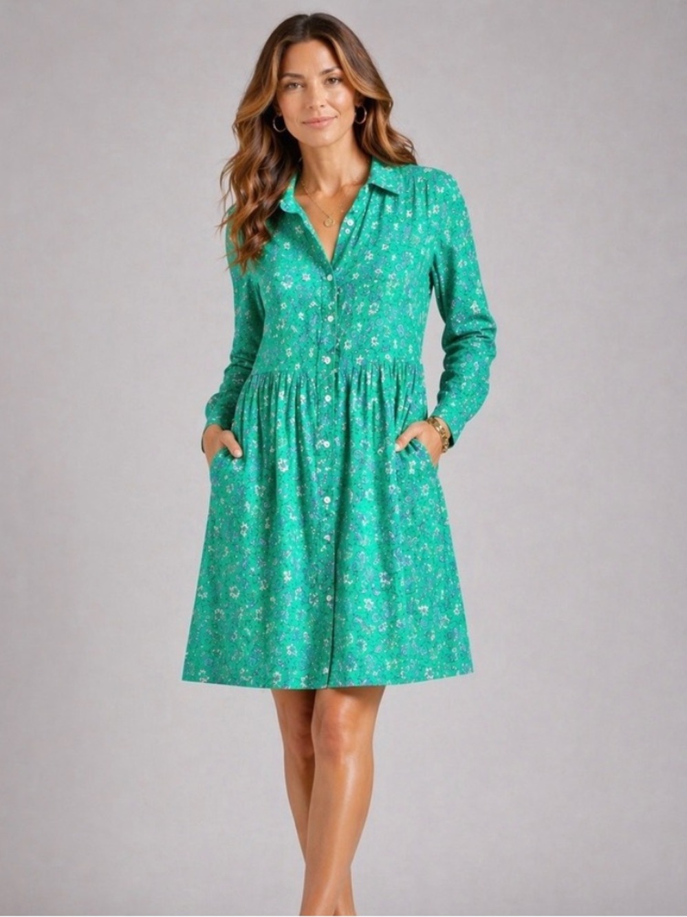 J. Crew cotton mini dress with pockets